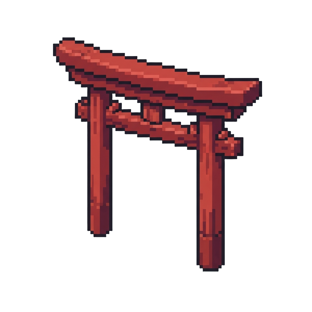 A Decorative Miniature Torii Gate