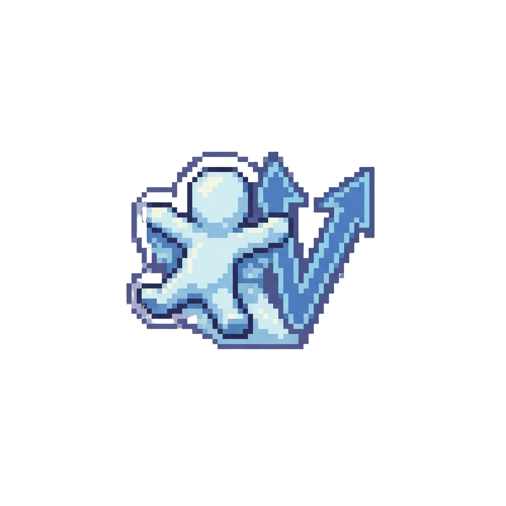 A Playful Snow-angel Slide Into a Victory Sign