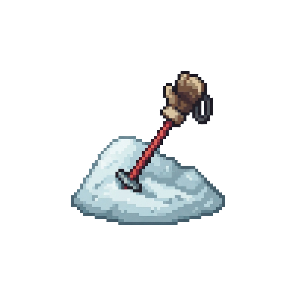 A Helpless Wave of a Ski Pole From Inside the Snowbank