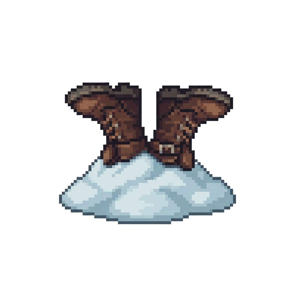 A Slow Wiggle of Two Boots Sticking Out of the Drift