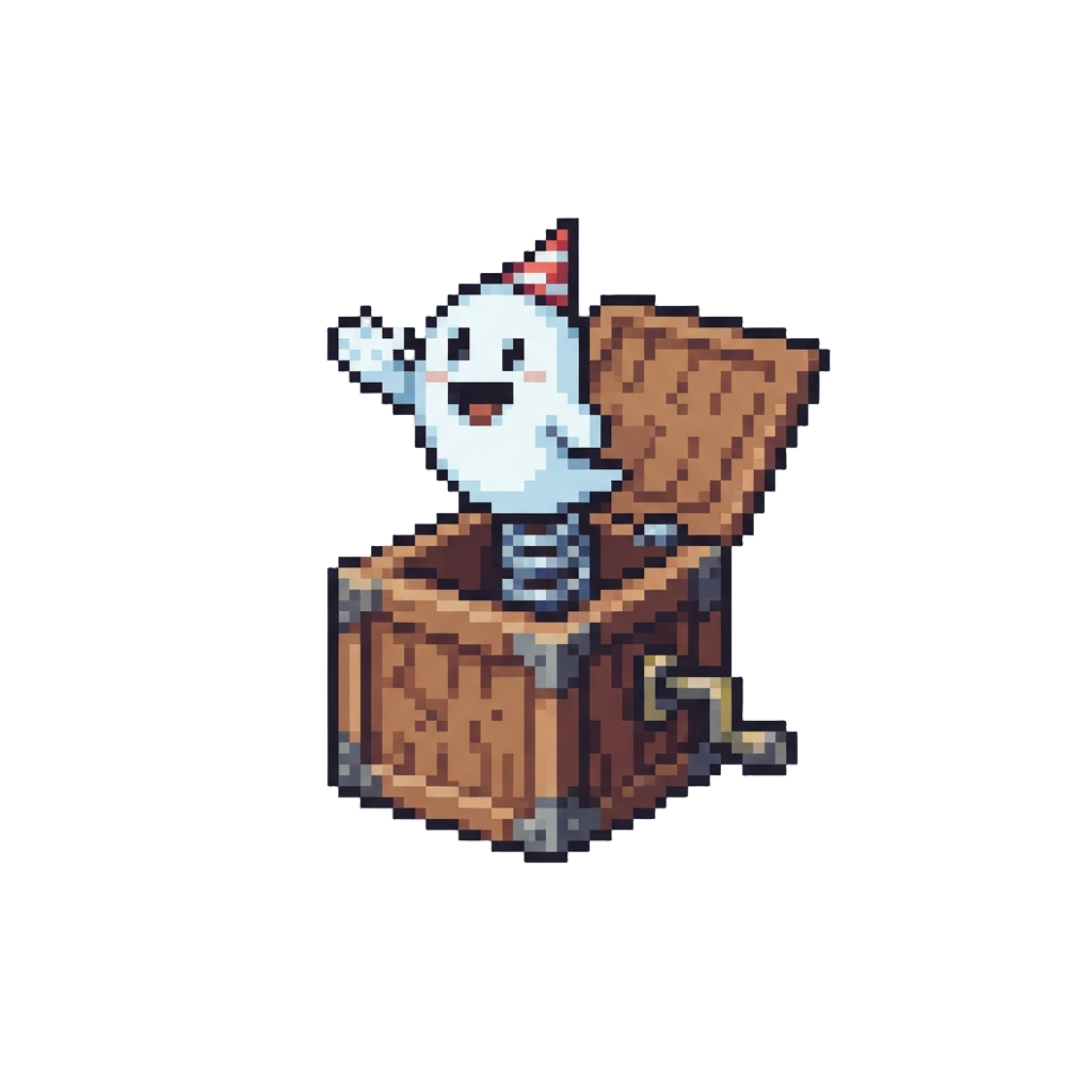 A Goofy Jack-in-the-box Ghost