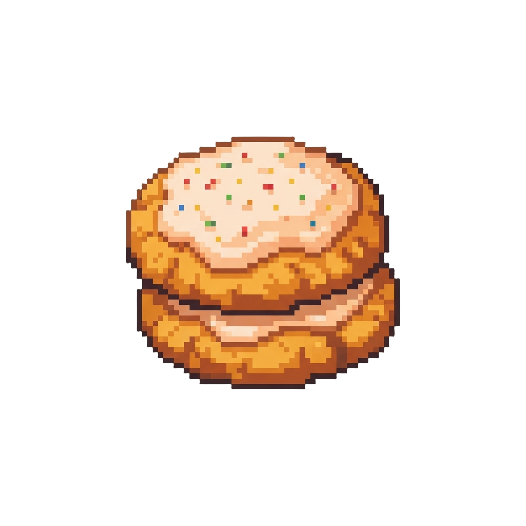 Crunchy Frosted Pumpkin Cookies