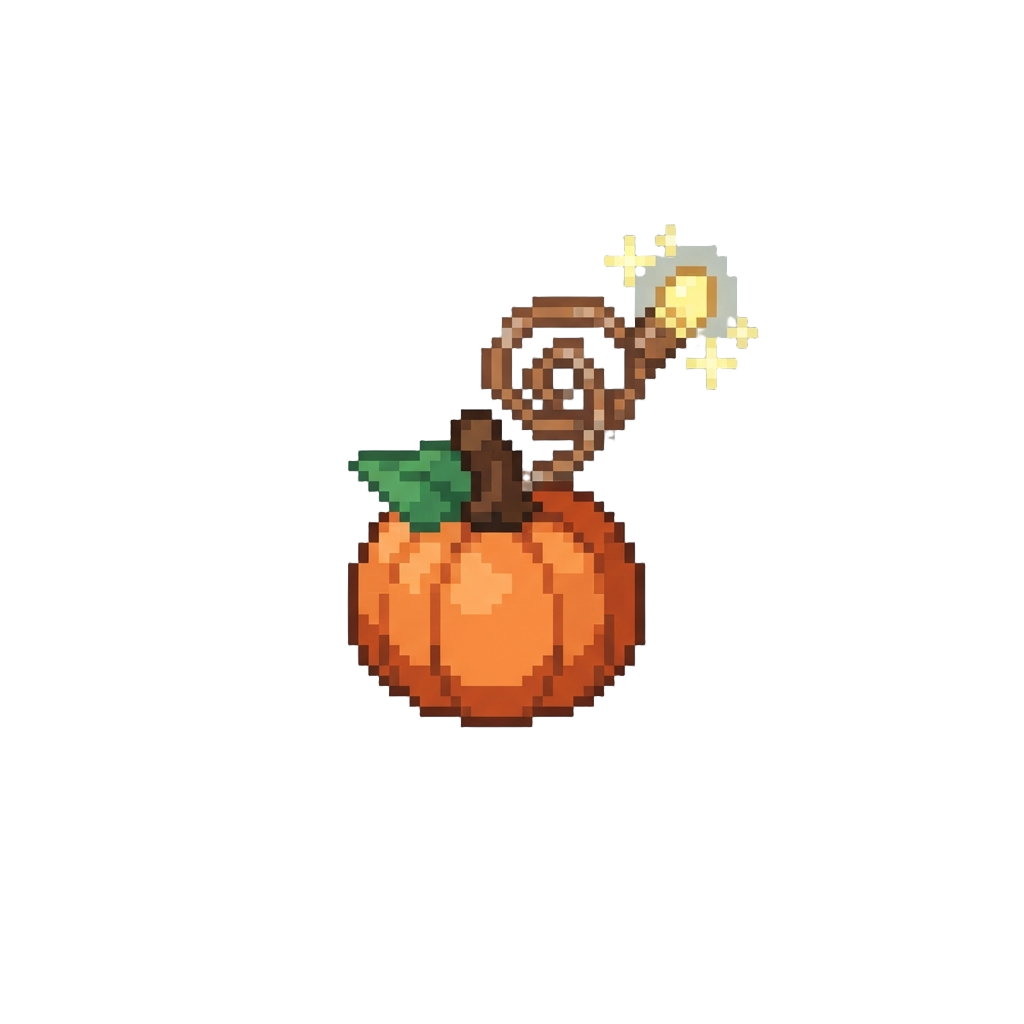 A Sparkling Pumpkin Fairy Light