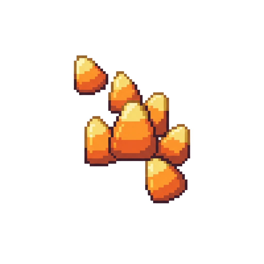 A Shower of Colourful Candy Corn