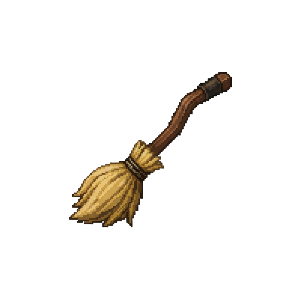 A Miniature Flying Witch Broom