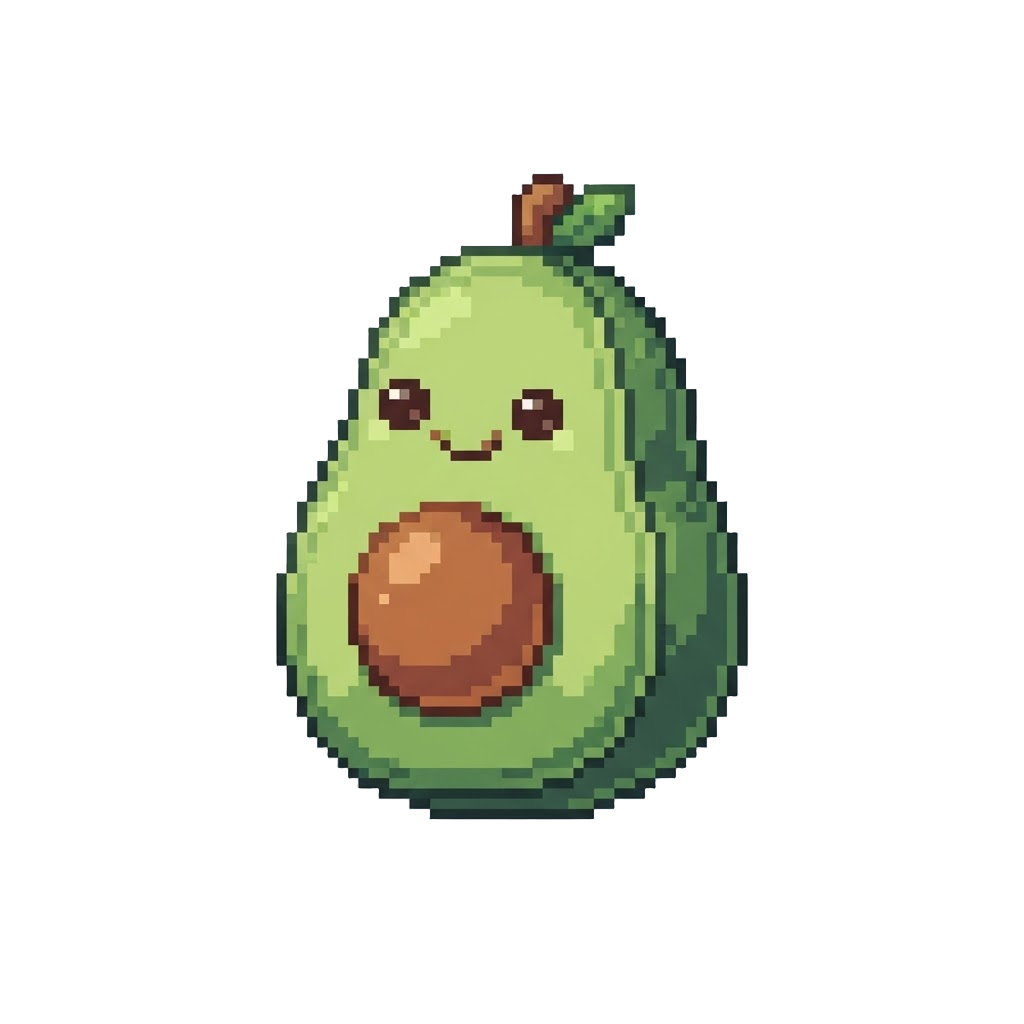 A Cheerful Avocado Eraser Plush