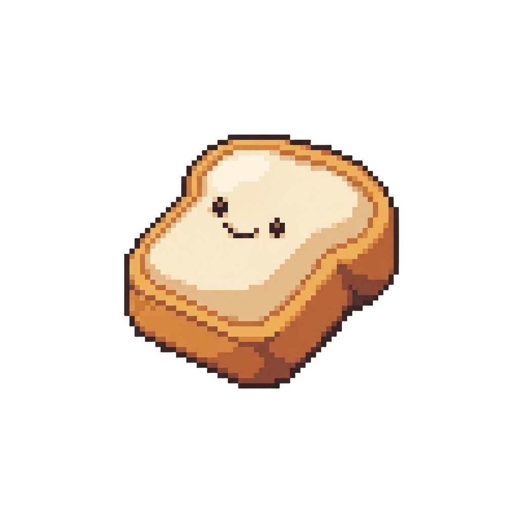 A Cozy Toast Slice Eraser Plush