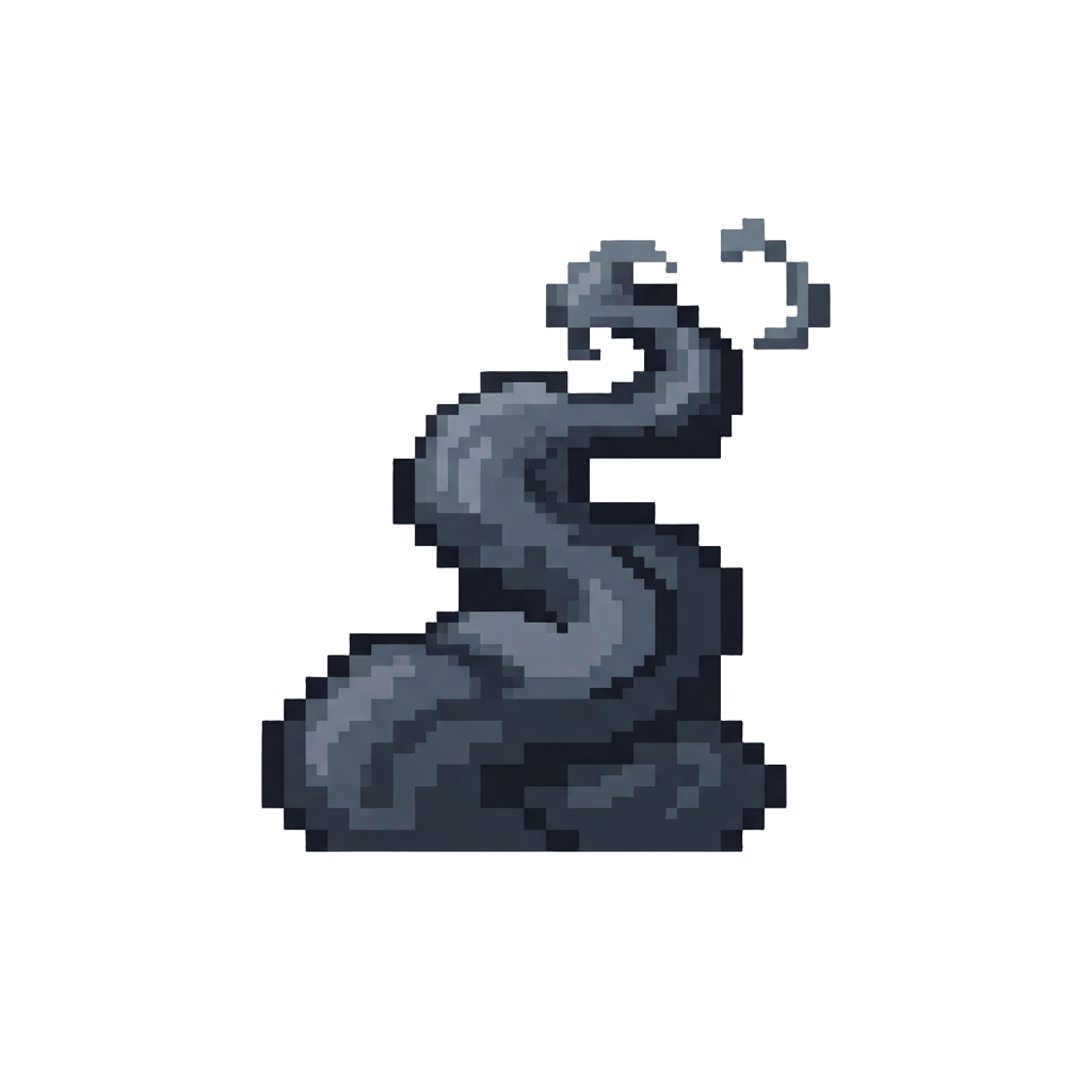 A Dramatic Plume of Dark Chimney Smoke
