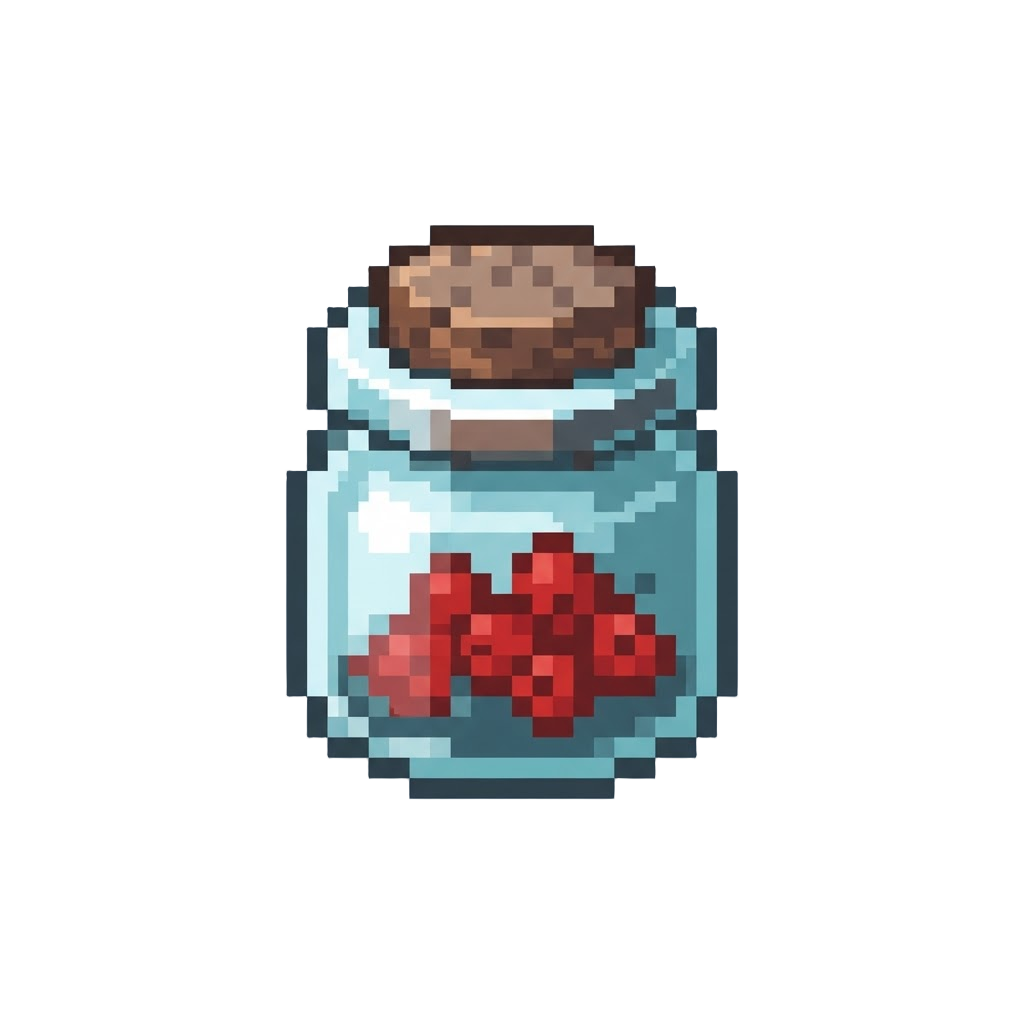 A Miniature Glass Jar