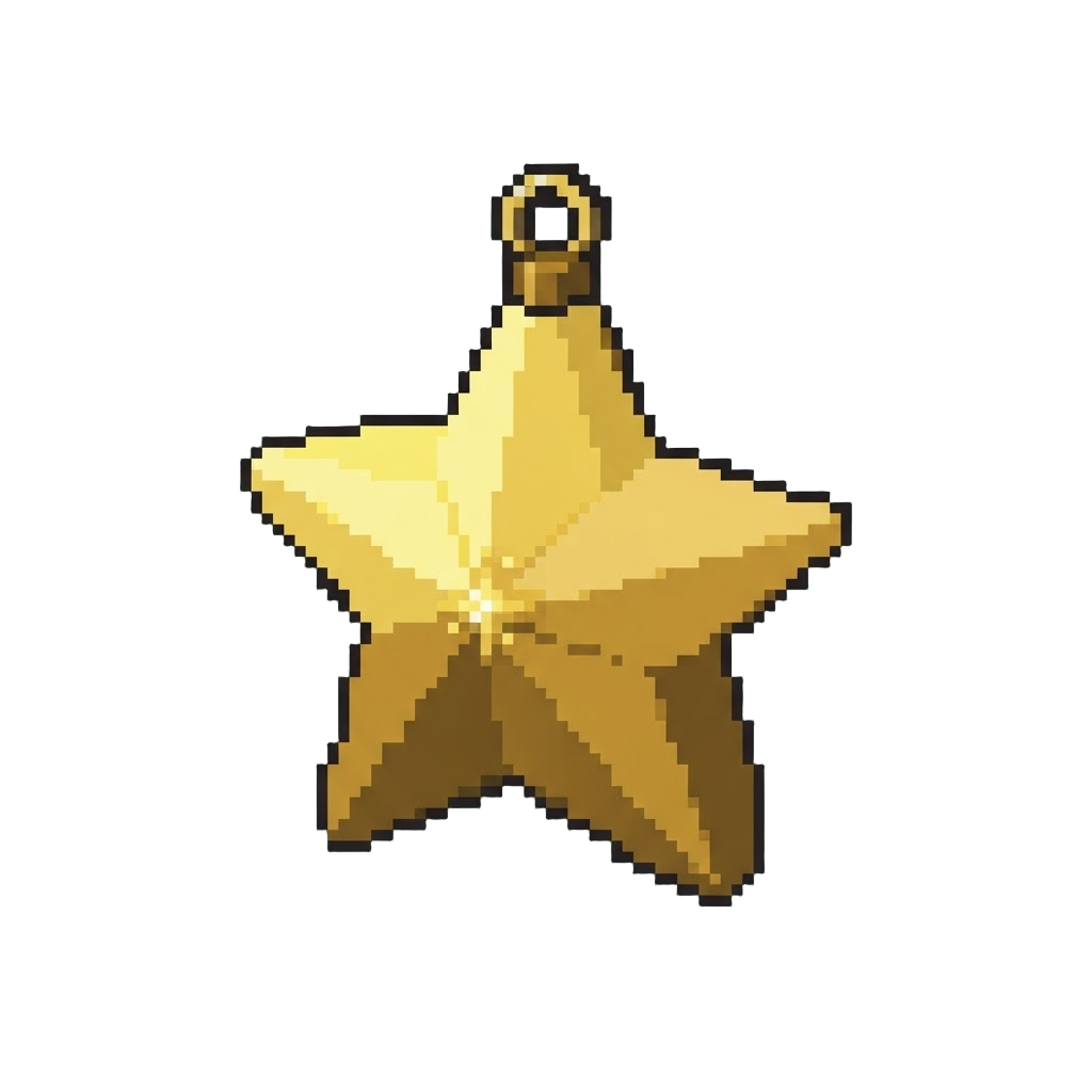 A Glittering Star Ornament