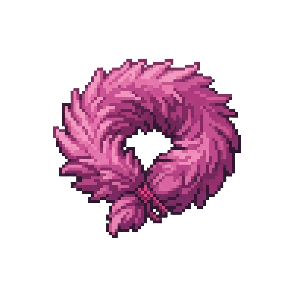 A Fluffy Feather Boa Tied to Its Tail