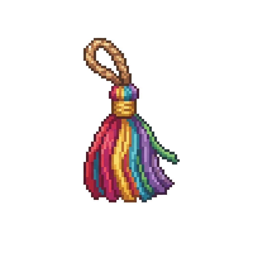 A Colorful Yarn Tassel