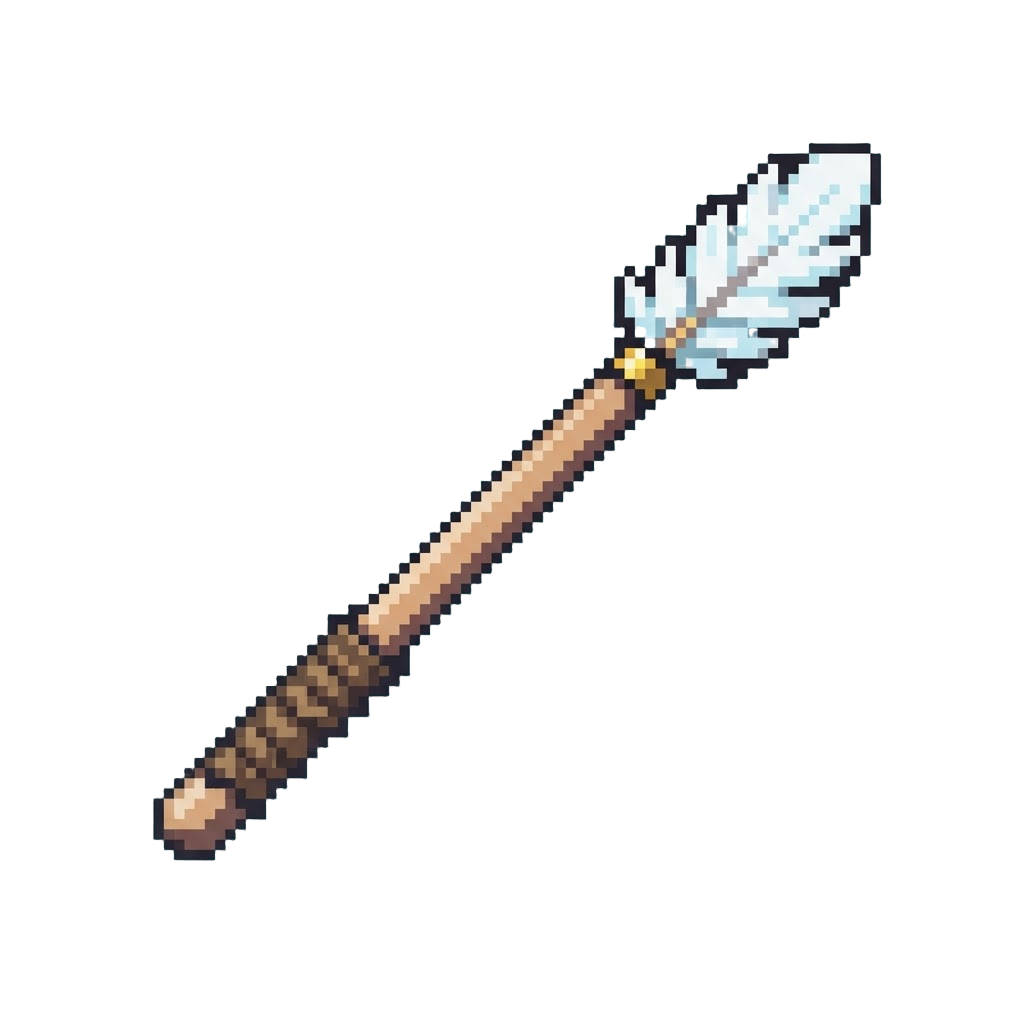 A Miniature Feather Wand