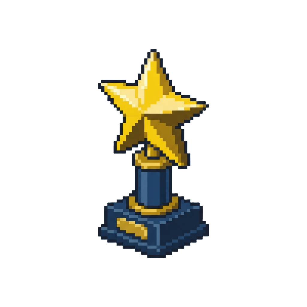 A Giant Shiny Star Trophy