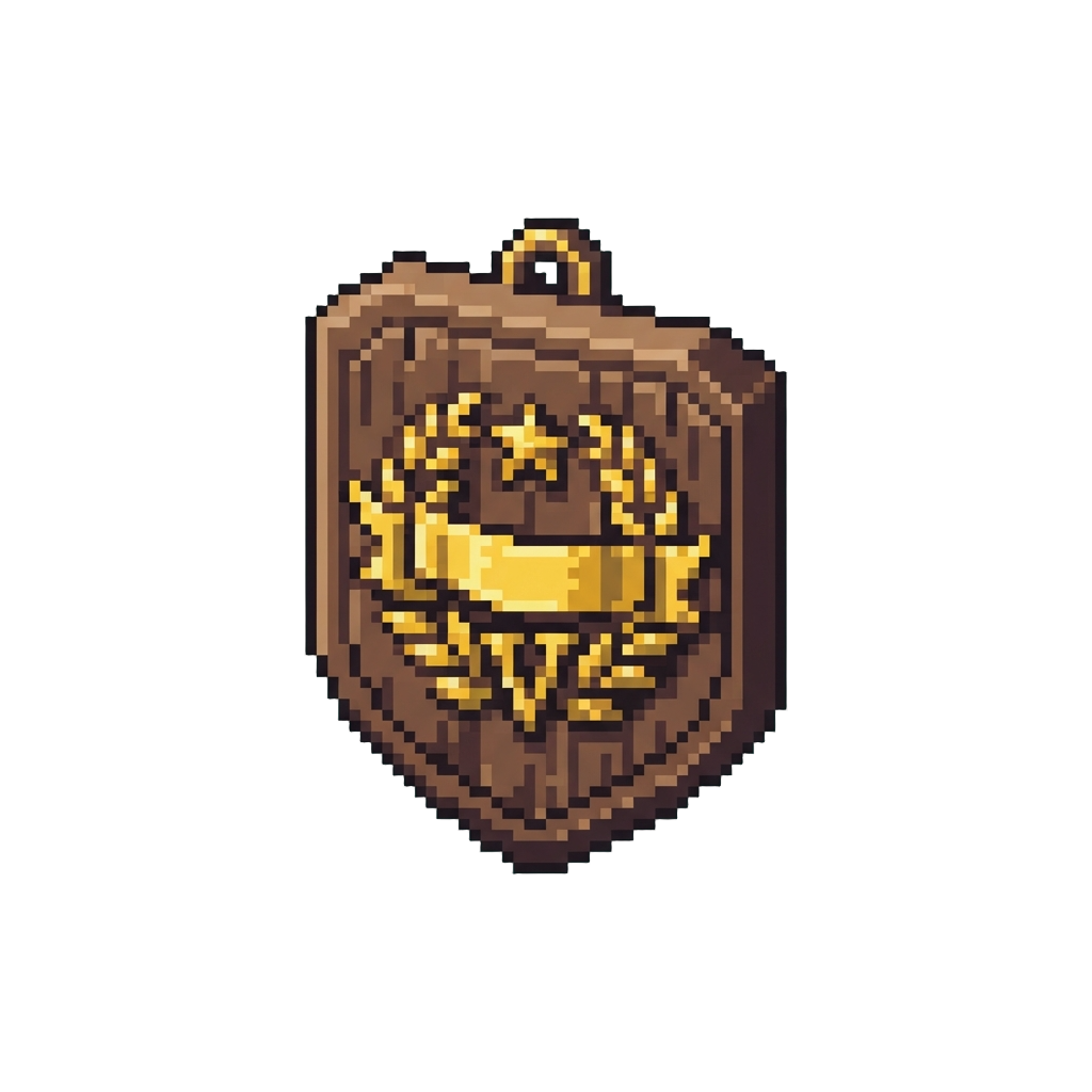 A Wooden Victory Plaque