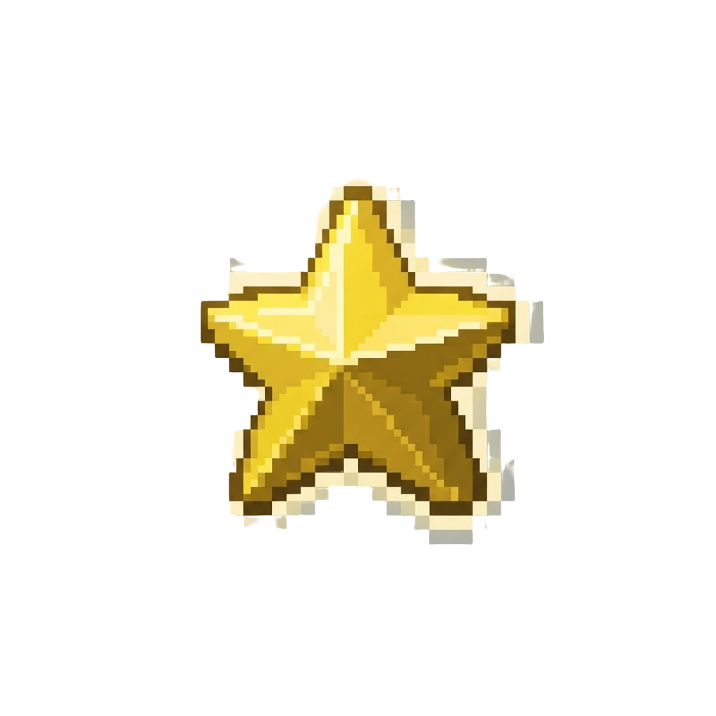 A Glowing Golden Star of Invincibility