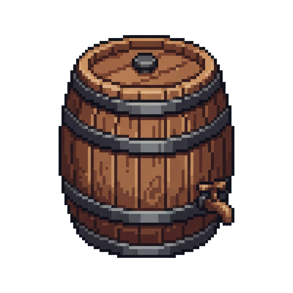A Giant Wooden Rum Barrel