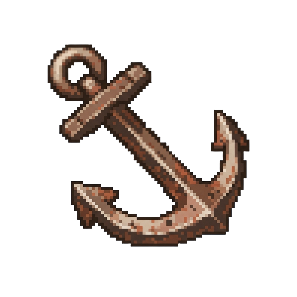 A Heavy Rusted Anchor