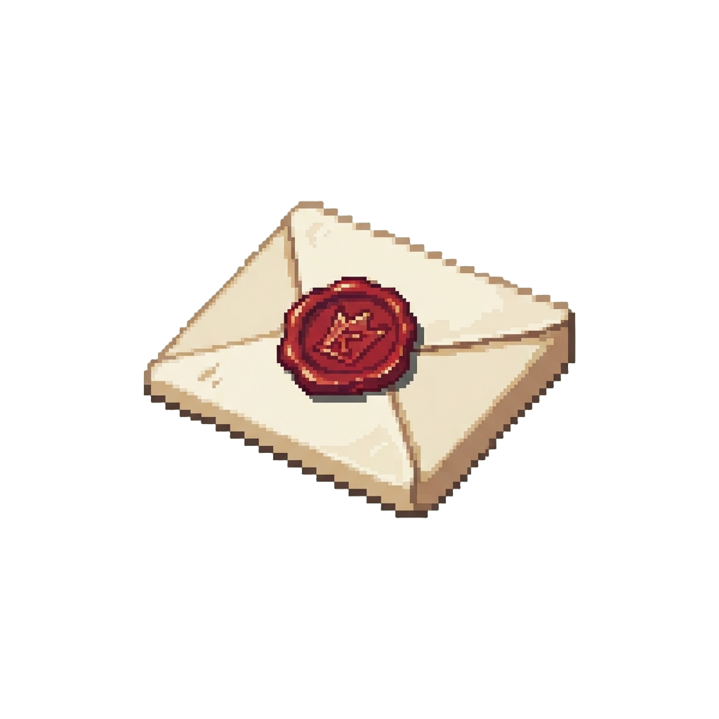A Cute Stamped Wax Seal Letter