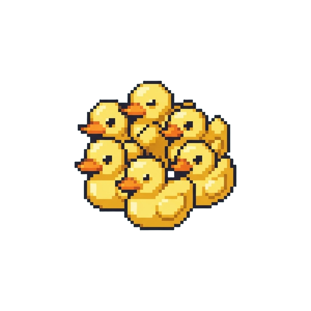 A Pop of Tiny Rubber Duckies