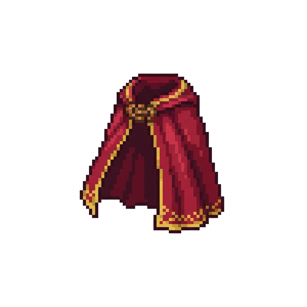 A Custom Embroidered Silk Cape