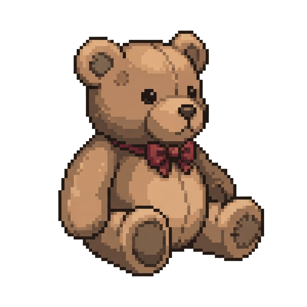 A Colossal Oversized Teddy Bear Wearing a Miniature Bow Tie