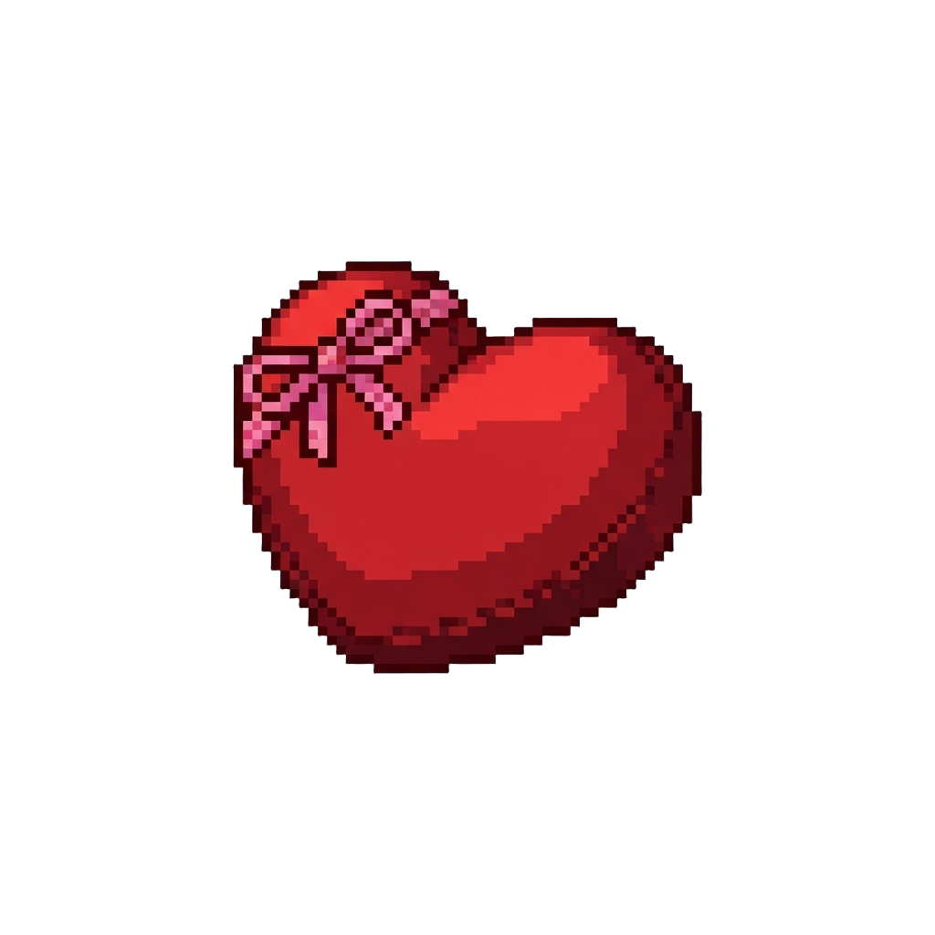 A Sweet Tiny Plush Heart