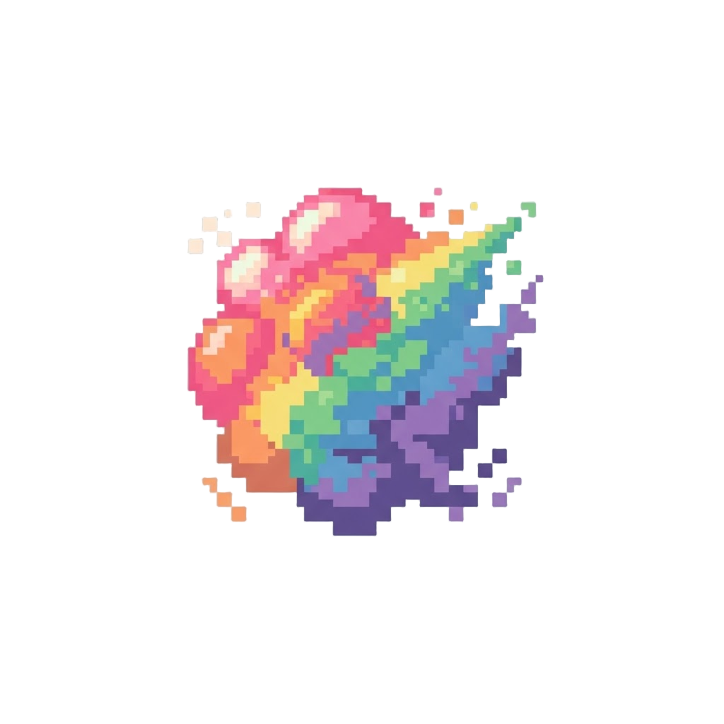 A Cloud of Rainbow Chalk Dust