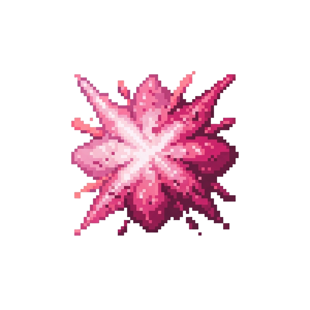 An Exploding Cloud of Fine Pink Glitter