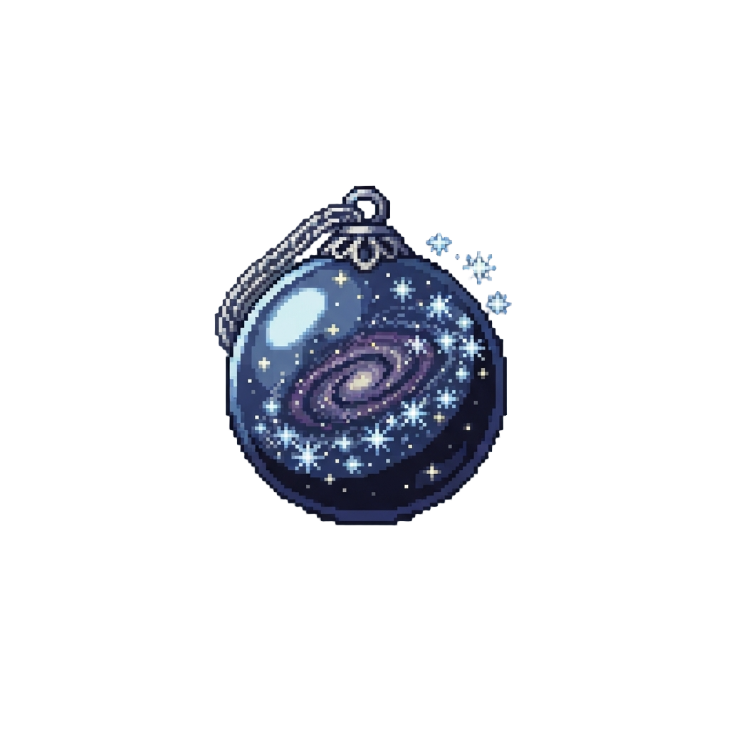 A Starry Night Sky with a Flurry of Shimmering Star-shaped Snow