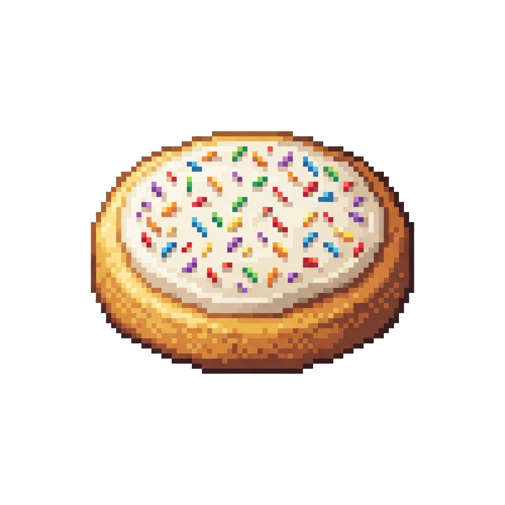 A Rainbow Sprinkle Sugar Cookie