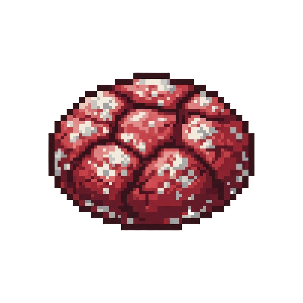 A Red Velvet Crinkle Cookie