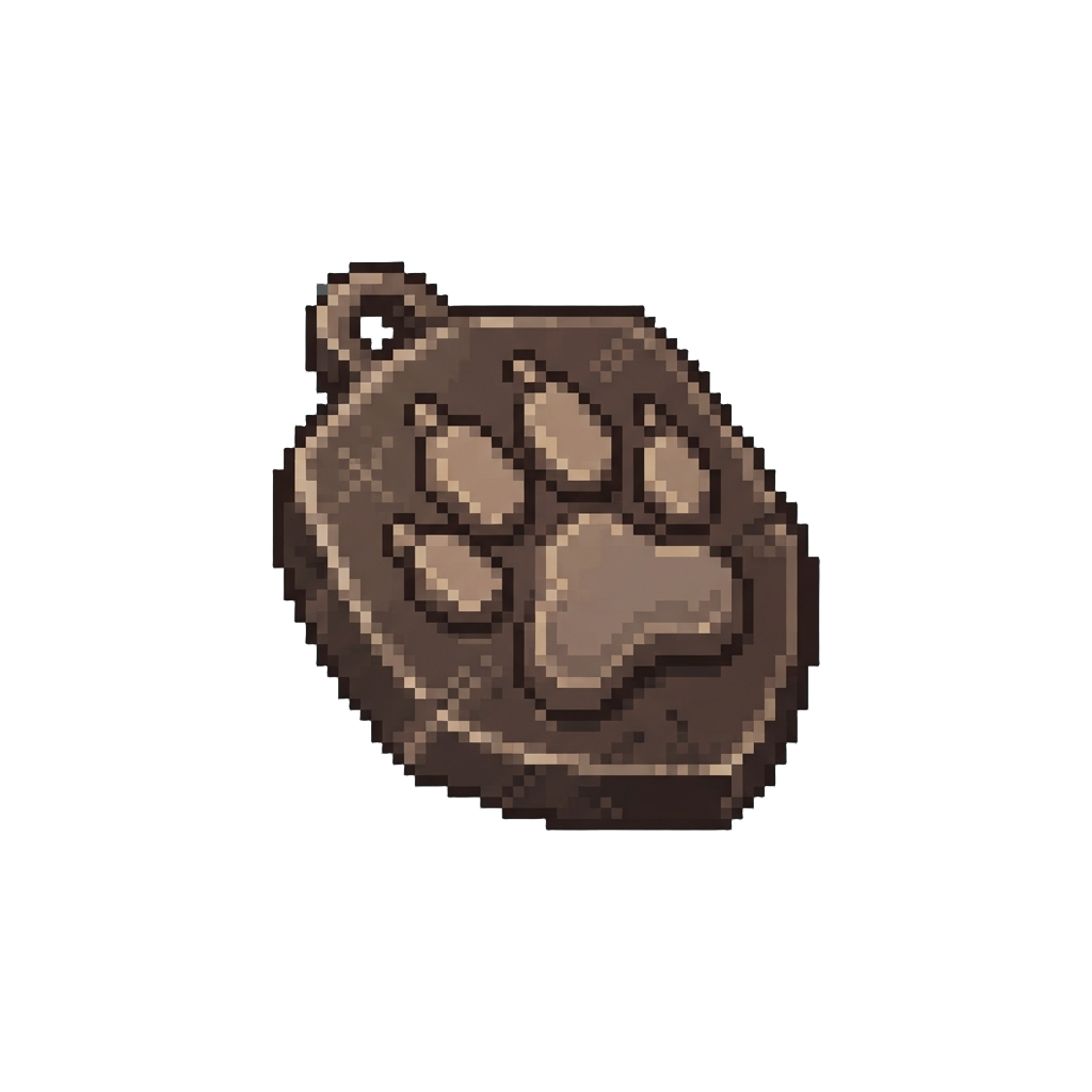 A Monster Paw Print Badge