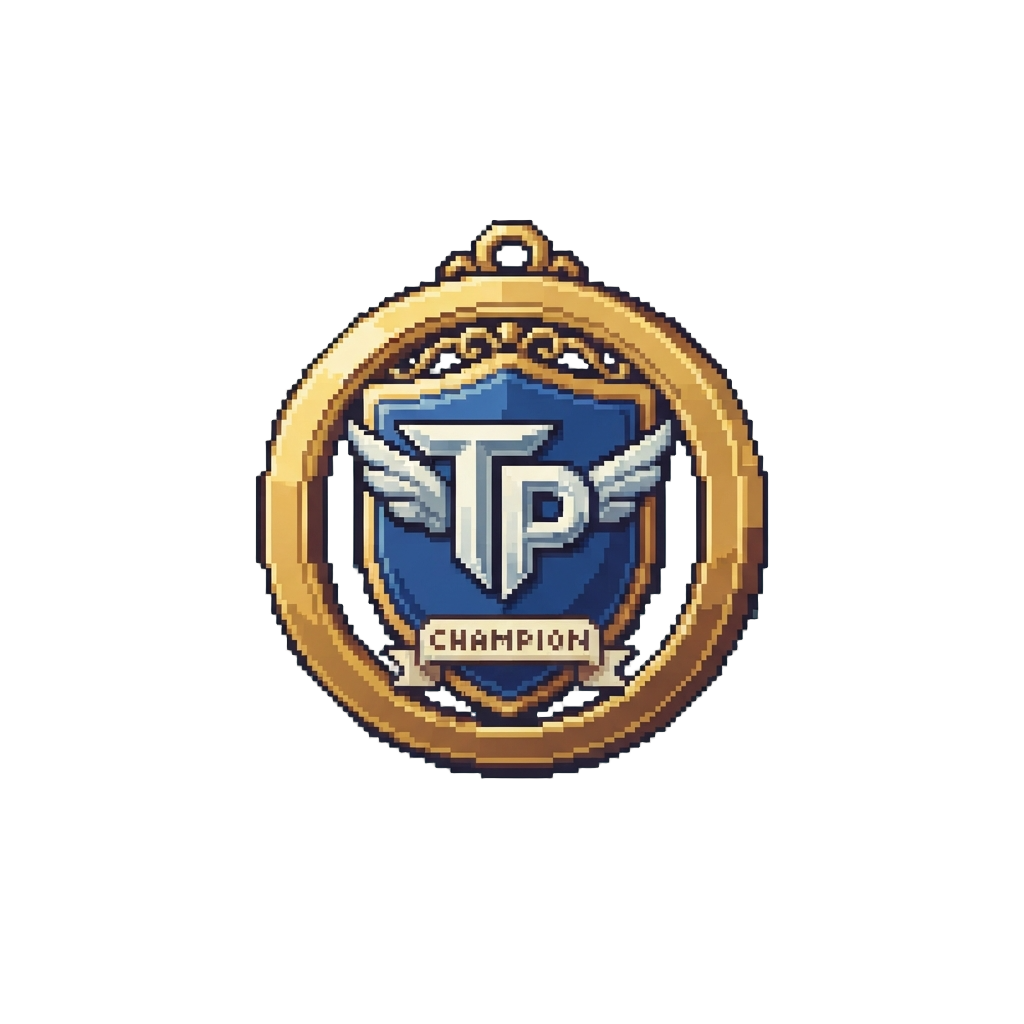 A 'tp Champion' Badge