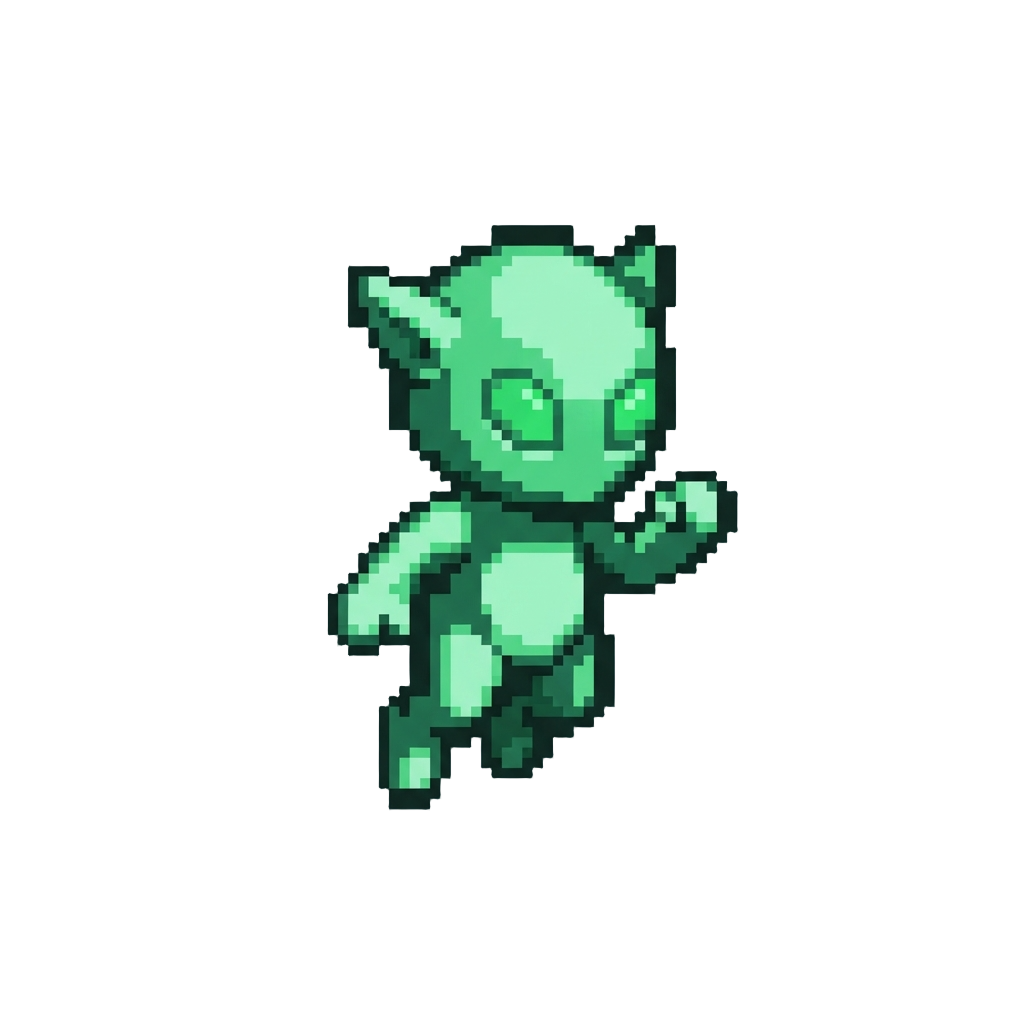 A Glowing Green Visitor Silhouette