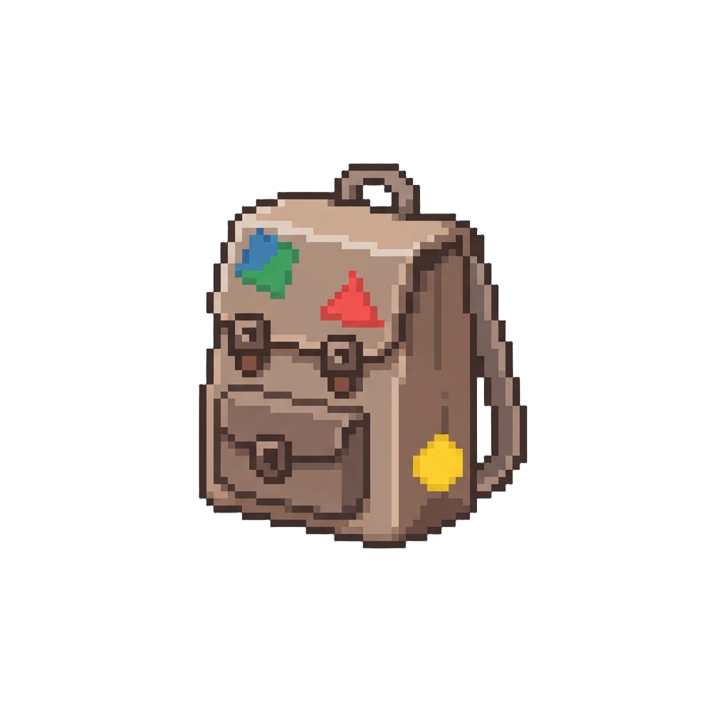A Colorful Paper Backpack