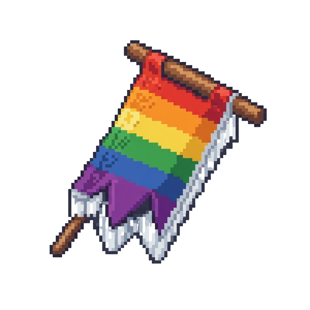 A Rainbow Winter Banner