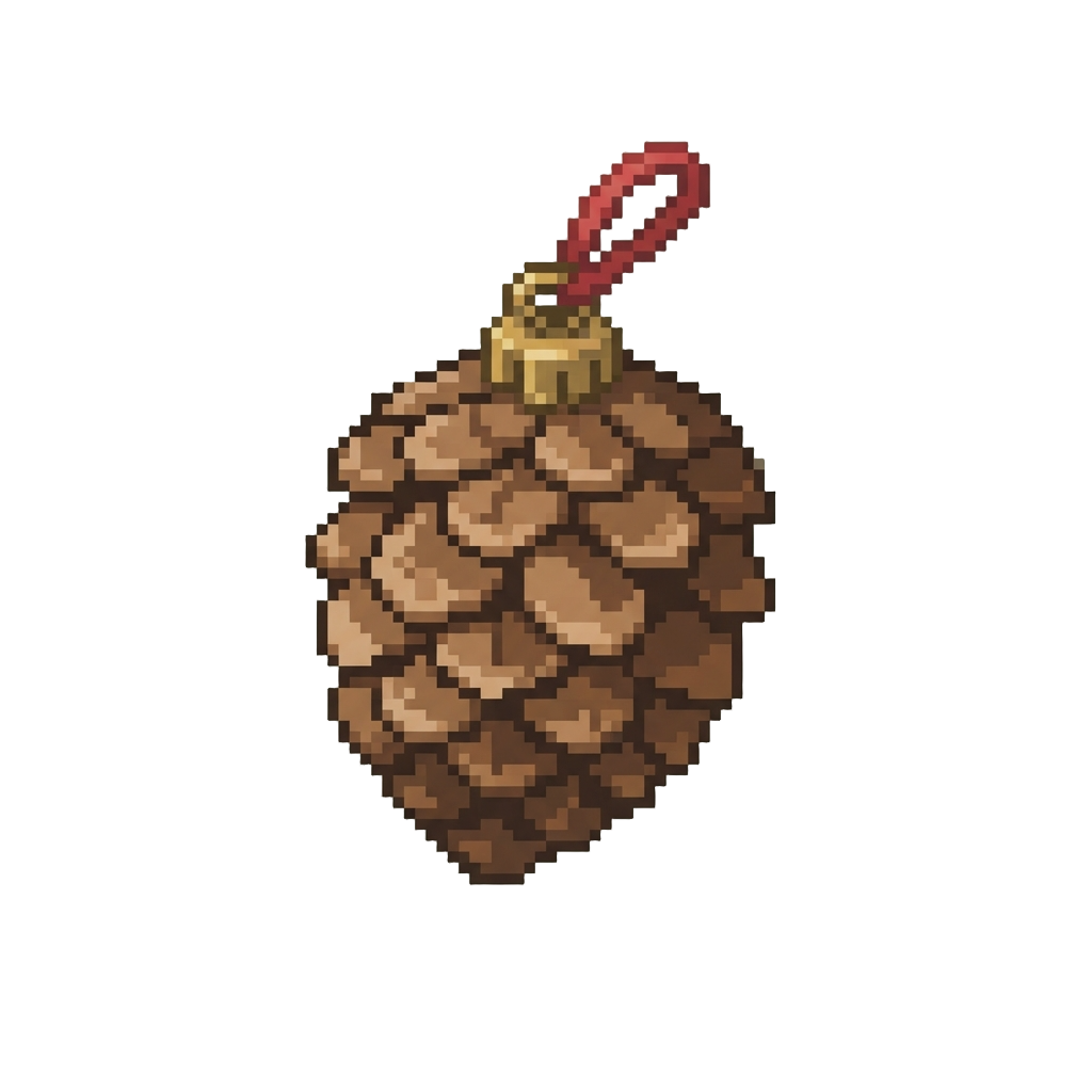 A Giant Pinecone Ornament