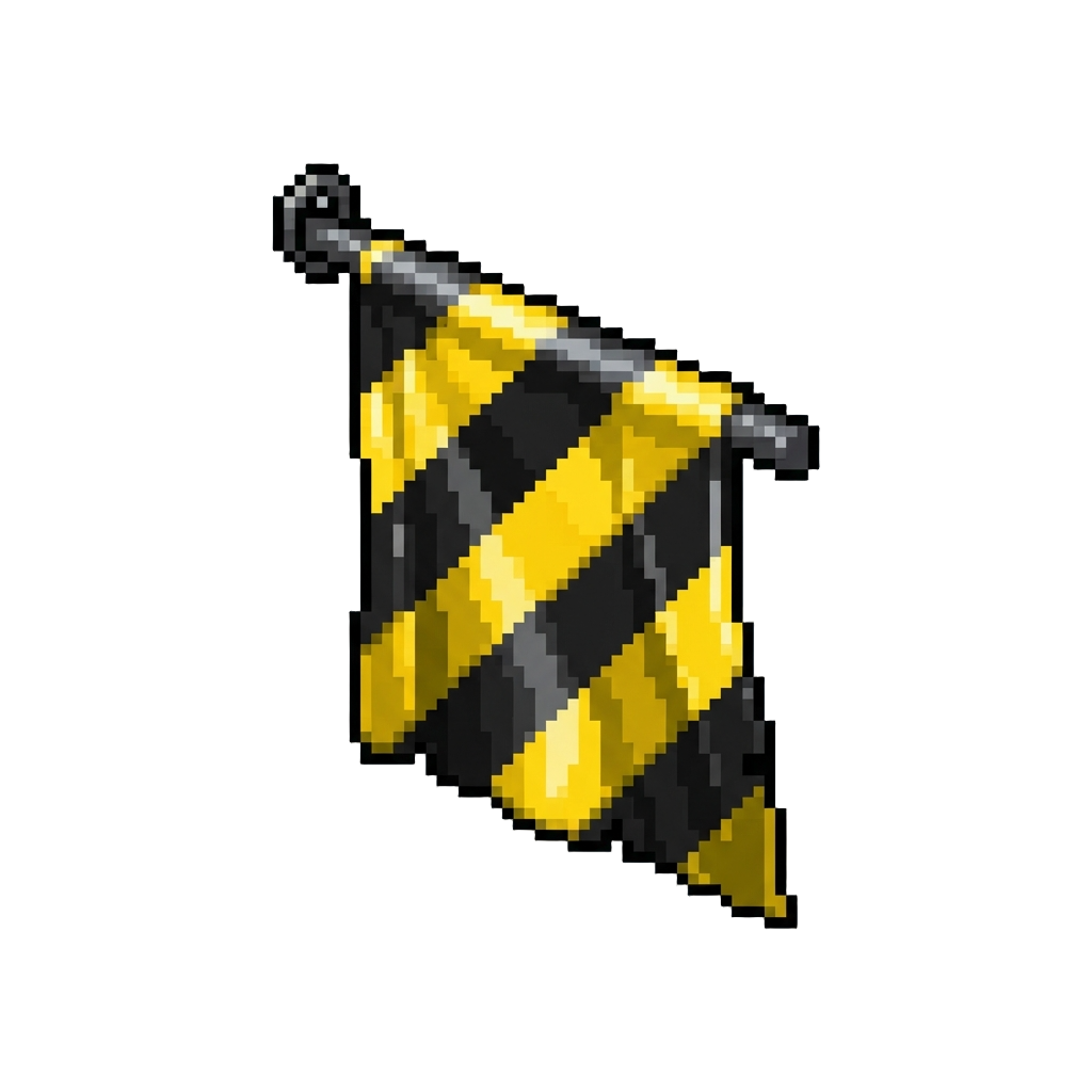 A Reflective Hazard Banner