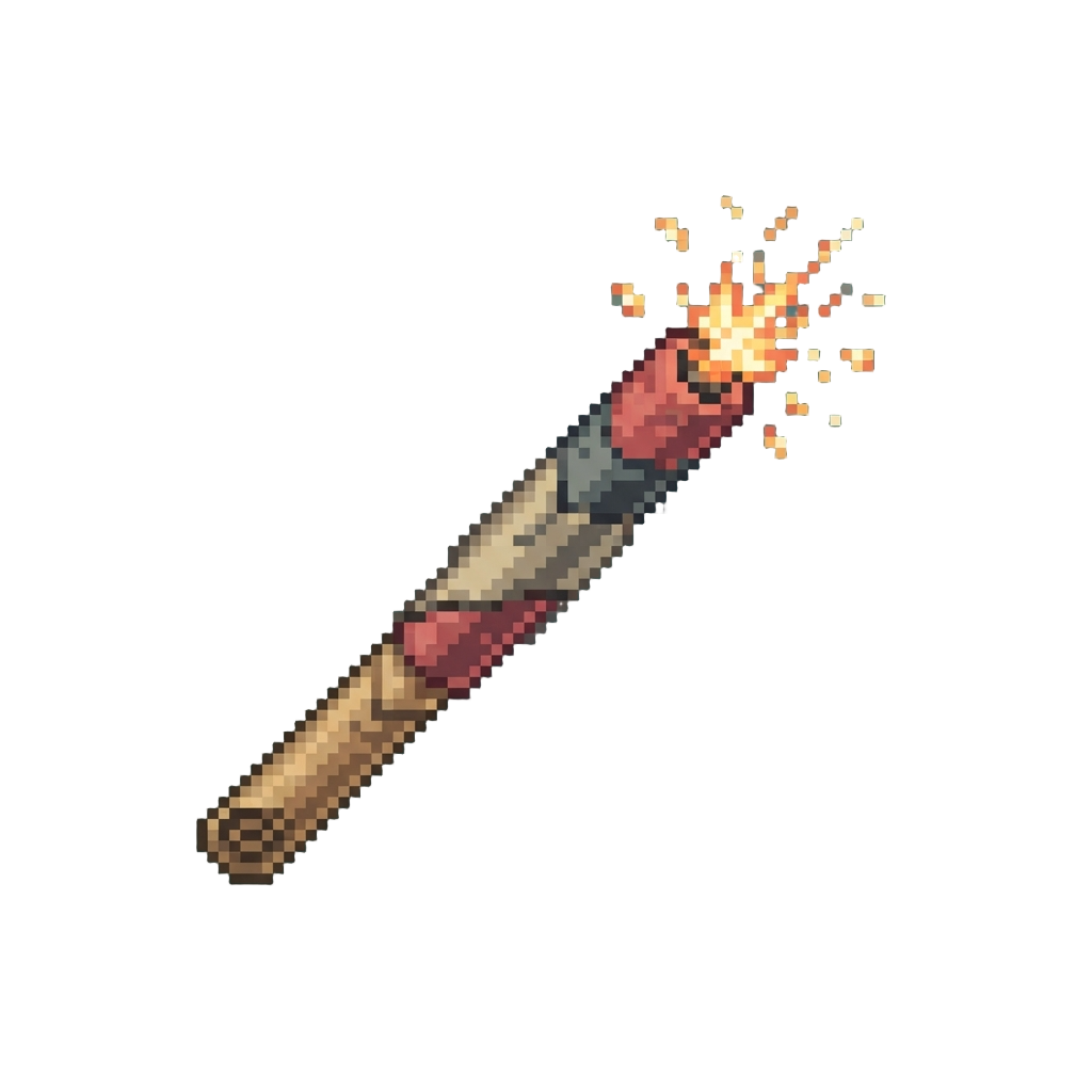 A Crackling Paper Sparkler