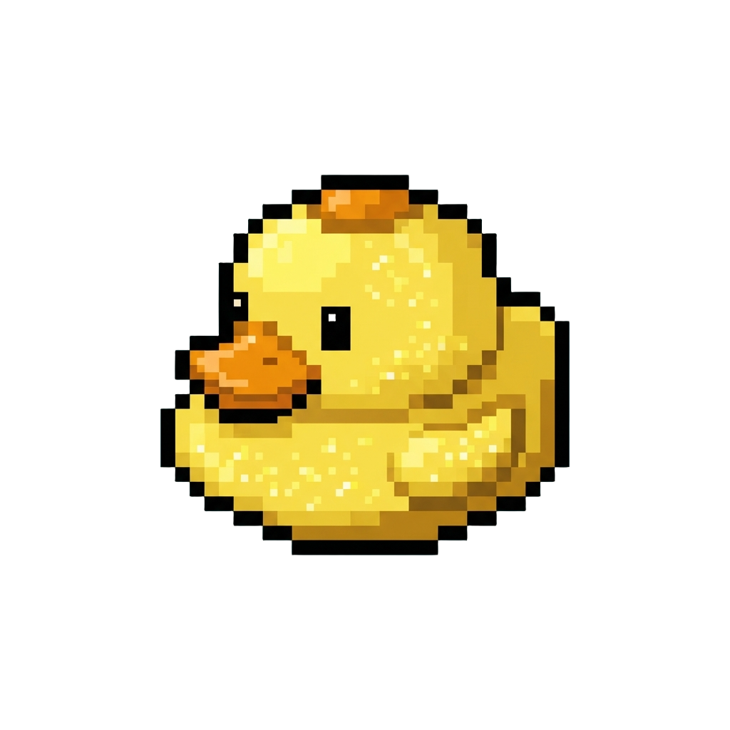 A Glittery Rubber Duck Hat