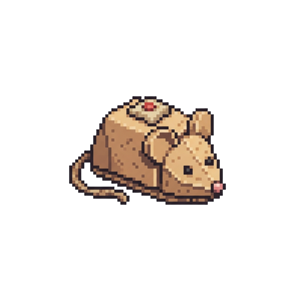 A Squeaky Cardboard Mouse