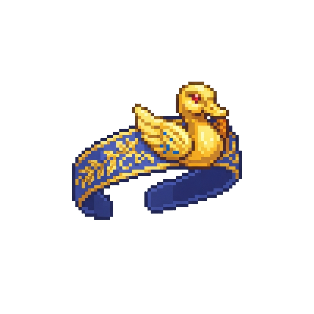 A Royal Duck Crest Headband