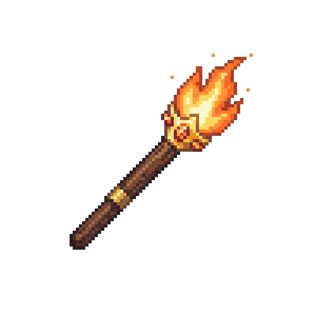 A Colorful Flame Wand