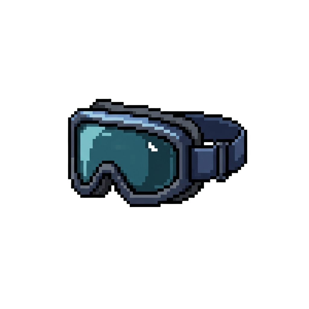 A Set of Thick Ski Goggles