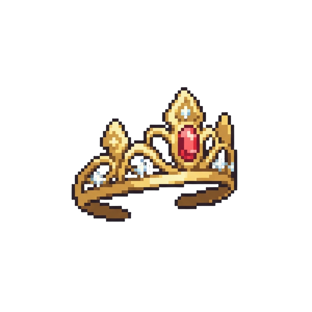A Golden Tiara Cutout