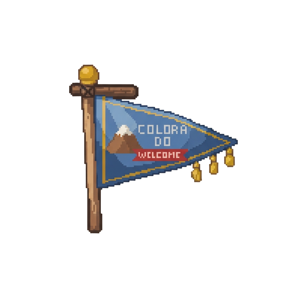 A 'welcome to Colorado' Banner
