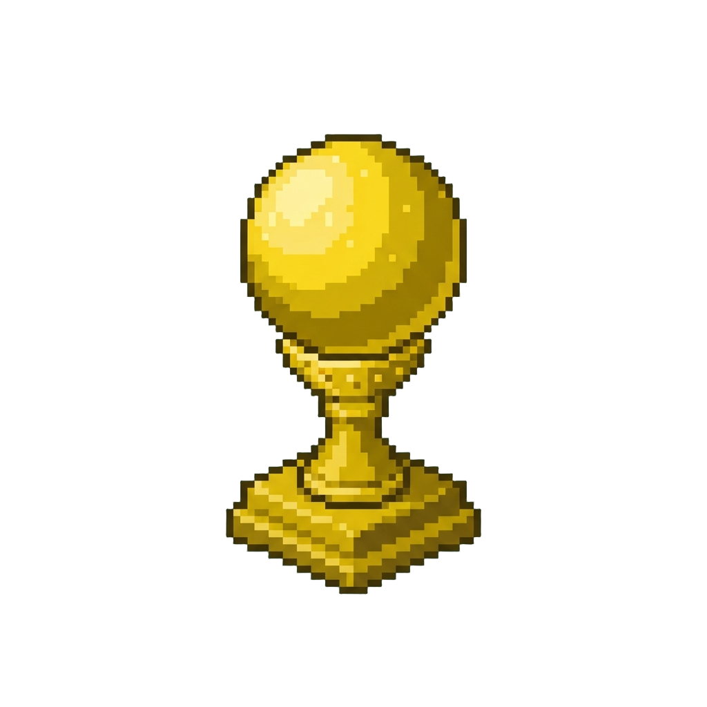 A Golden Snowball Trophy