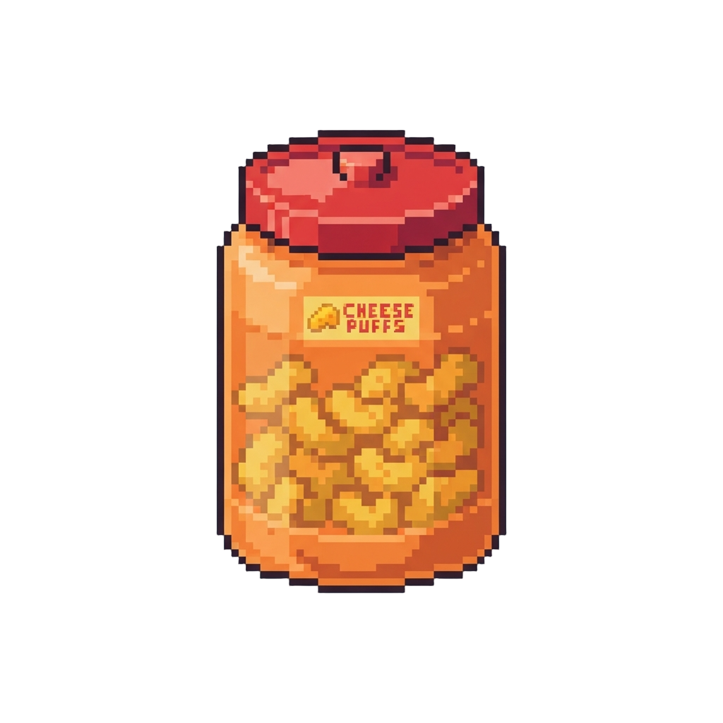 A Giant Cheese Puff Canister