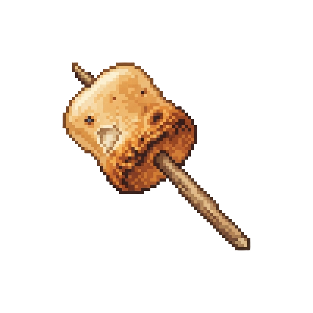 A Golden Toasted Marshmallow Stick